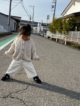 「おさんぽ」｜ひなぴよさん（キッズ・90cm）の冬コーディネート