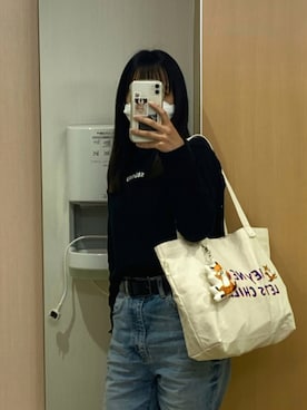 「MAISON KITSUNE」｜「アイテム（その他）」を使った、mさん（レディース・155cm）の秋コーディネート