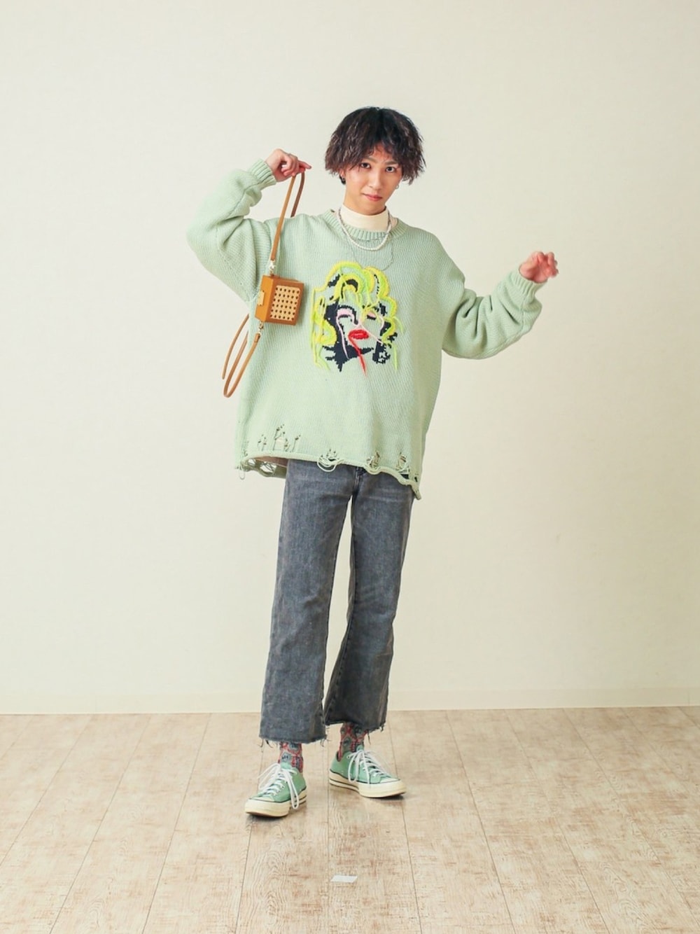 amok（アモク）の「NON-STANDARD MONROE KNIT（ニット/セーター）」 - WEAR