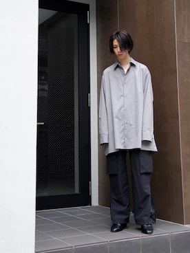 「th（ティー エイチ）のアイテム（トップス）」を使った、ライセルさん（メンズ・173cm）の秋コーディネート