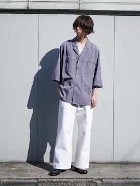 「FORMEのアイテム」を使った、ライセルさん（メンズ・173cm）の春コーディネート