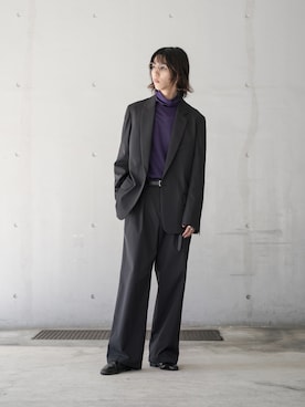 「ドレスアップ」｜「アイテム（ジャケット/アウター）」を使った、ライセルさん（メンズ・173cm）の秋コーディネート