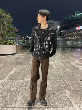 「シンフルコーデ」｜「アイテム（スラックス）」を使った、ライセルさん（メンズ・173cm）の夏コーディネート