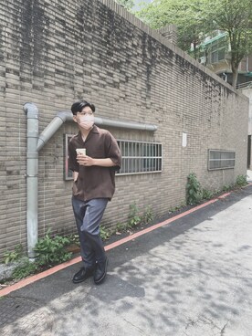 「oversize」｜「アイテム（その他シューズ）」を使った、Liamさん（メンズ・175cm）の夏コーディネート