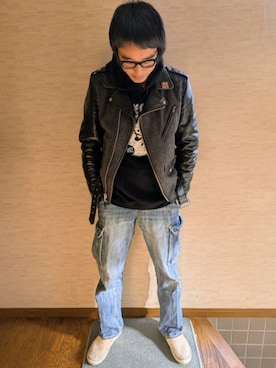 「アイテム（音楽/本・雑誌）」を使った、マッティンさん（メンズ・171cm）の秋コーディネート