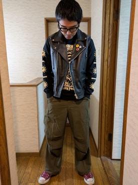 「アイテム（CD）」を使った、マッティンさん（メンズ・171cm）の秋コーディネート