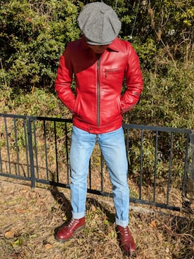 「Levi's（リーバイス）のアイテム（パンツ）」を使った、マッティンさん（メンズ・171cm）の冬コーディネート