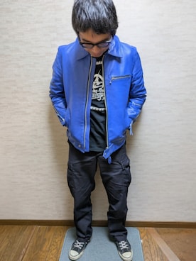 「アイテム（CD）」を使った、マッティンさん（メンズ・171cm）の秋コーディネート