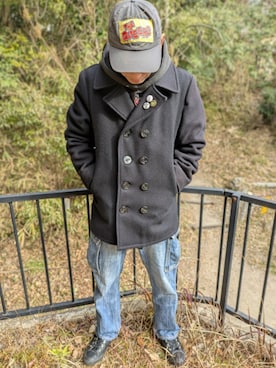 「schott（ショット）のアイテム」を使った、マッティンさん（メンズ・171cm）の冬コーディネート