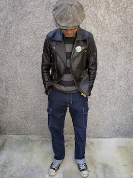 「アイテム（CD）」を使った、マッティンさん（メンズ・171cm）の秋コーディネート