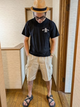 「アイテム（CD）」を使った、マッティンさん（メンズ・171cm）の夏コーディネート