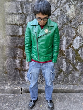 「アイテム（音楽/本・雑誌）」を使った、マッティンさん（メンズ・171cm）の秋コーディネート