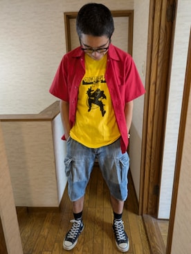 「アイテム（CD）」を使った、マッティンさん（メンズ・171cm）の夏コーディネート