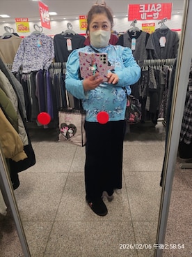 「sanrio（サンリオ）のアイテム」を使った、かおりんさん（レディース・157cm）の冬コーディネート
