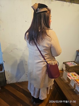 「GU（ジーユー）のアイテム（アクセサリー）」を使った、かおりんさん（レディース・157cm）の冬コーディネート