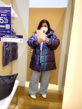 「アイテム（ダウンベスト、その他）」を使った、かおりんさん（レディース・156cm）の秋コーディネート