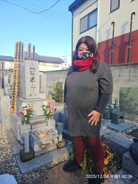 「アイテム（マスク）」を使った、かおりんさん（レディース・157cm）の冬コーディネート