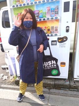 「Lush（ラッシュ）のアイテム」を使った、かおりんさん（レディース・156cm）の秋コーディネート