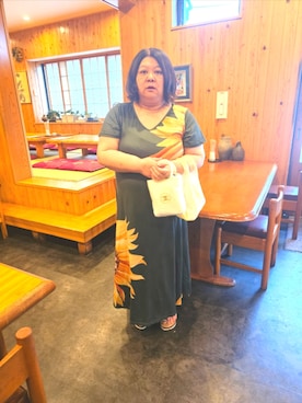 「ひまわり」｜かおりんさん（レディース・157cm）の秋コーディネート