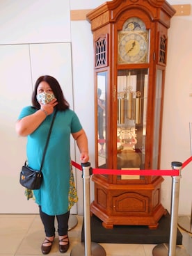 「AEON STYLE（イオンスタイル）のアイテム（ワンピース/ドレス）」を使った、かおりんさん（レディース・156cm）の秋コーディネート