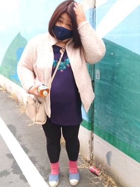 「ミカヅキモモコ（ミカヅキモモコ）のアイテム」を使った、かおりんさん（レディース・156cm）の秋コーディネート