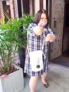 「SMILE LAND（スマイルランド）のアイテム（ワンピース/ドレス）」を使った、かおりんさん（レディース・156cm）の春コーディネート