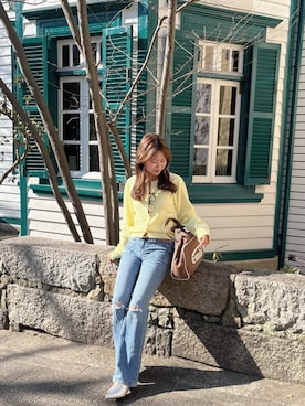 「EMIS（イミス）のアイテム（バッグ）」を使った、あやねんさん（レディース・155cm）の冬コーディネート