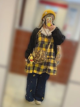 「しまむら（シマムラ）のアイテム（ジャケット/アウター）」を使った、おはる。さん（レディース・153cm）の春コーディネート