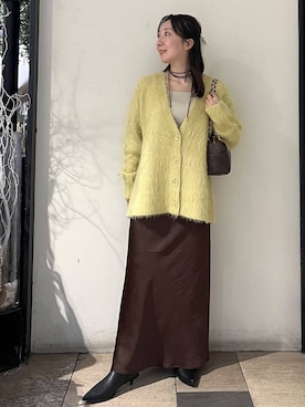 「アイテム（タンクトップ）」を使った、ゆりっぺさん（レディース・157cm・20代）の秋コーディネート