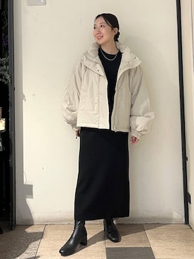 「アイテム（その他アウター）」を使った、ゆりっぺさん（レディース・157cm・20代）の秋コーディネート