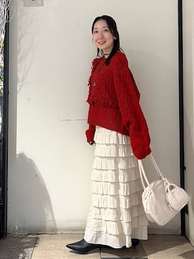 「アイテム（ポロシャツ）」を使った、ゆりっぺさん（レディース・157cm）の秋コーディネート