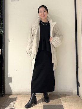 「LOWRYS FARM（ローリーズファーム）のアイテム（ワンピース）」を使った、ゆりっぺさん（レディース・157cm）の秋コーディネート