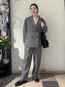 「アイテム（トートバッグ）」を使った、ゆりっぺさん（レディース・157cm・20代）の秋コーディネート