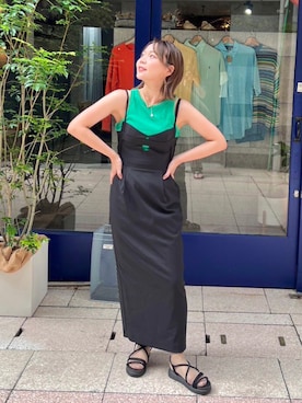 「H&M（エイチ・アンド・エム）のアイテム（タンクトップ）」を使った、くろさん（レディース・153cm）の秋コーディネート
