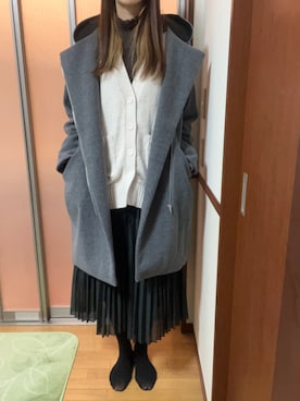 「TRIANGLE PALETTE（トライアングルパレット）のアイテム（テーラードジャケット）」を使った、亜輝さん（レディース・174cm）の冬コーディネート