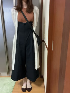 「アイテム（ボストンバッグ）」を使った、亜輝さん（レディース・174cm）の夏コーディネート