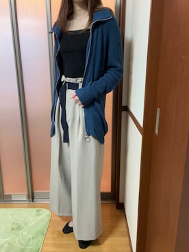「REDYAZEL（レディアゼル）のアイテム（トップス）」を使った、亜輝さん（レディース・174cm）の春コーディネート