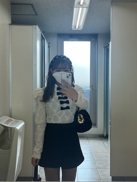 「フレンチガーリー」｜「アイテム（カチューシャ）」を使った、enaさん（レディース・147cm）の夏コーディネート