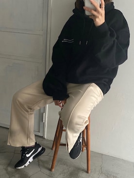 **JUN**さんの「ナイキ エア マックス 270 リアクト メンズシューズ / Nike Air Max 270 React Men's Shoe」を使ったコーディネート
