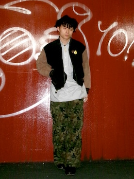 「DRIES VAN NOTEN（ドリスヴァンノッテン）のアイテム」を使った、$HUさん（メンズ・176cm）の冬コーディネート