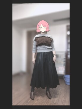 馒馒さん（レディース・167cm）の秋コーディネート