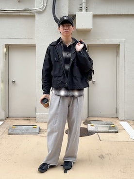 「アイテム（スウェットパンツ）」を使った、けいさん（メンズ・177cm・20代）の秋コーディネート