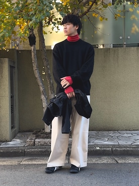 「saby（サバイ）のアイテム」を使った、けいさん（メンズ・177cm）の秋コーディネート