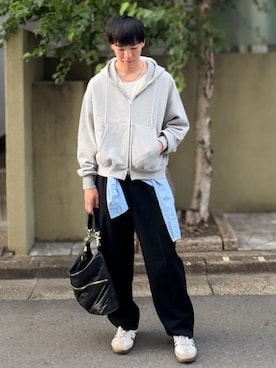 「アイテム（バッグ）」を使った、けいさん（メンズ・177cm）の秋コーディネート