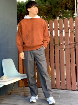 「nest Robe CONFECT（ネストローブコンフェクト）のアイテム」を使った、けいさん（メンズ・177cm）の冬コーディネート