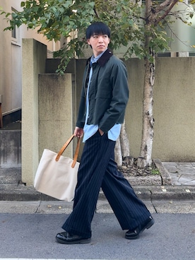 「Barbour（バブアー）のアイテム（ジャケット/アウター）」を使った、けいさん（メンズ・177cm）の秋コーディネート