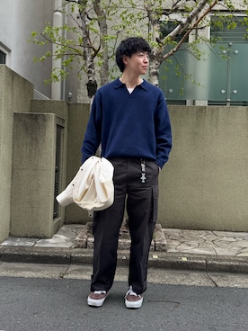 「saby（サバイ）のアイテム」を使った、けいさん（メンズ・177cm）の春コーディネート
