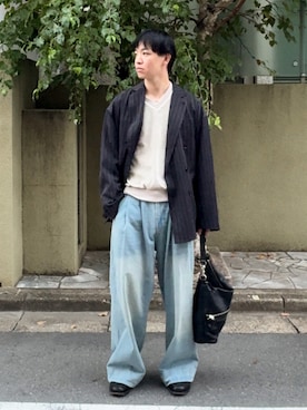 「アイテム（スウェット）」を使った、けいさん（メンズ・177cm）の秋コーディネート