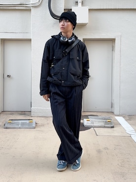 「アイテム（PC・スマホグッズ/家電）」を使った、けいさん（メンズ・177cm）の冬コーディネート