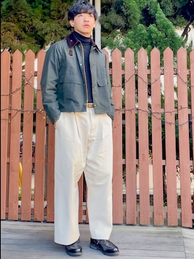 「アイテム（ブルゾン）」を使った、けいさん（メンズ・177cm・20代）の秋コーディネート